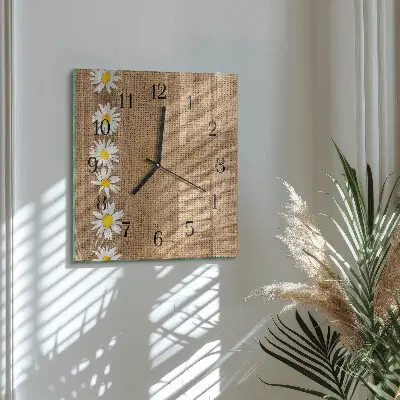 Négyzet alakú üvegóra Százszorszép