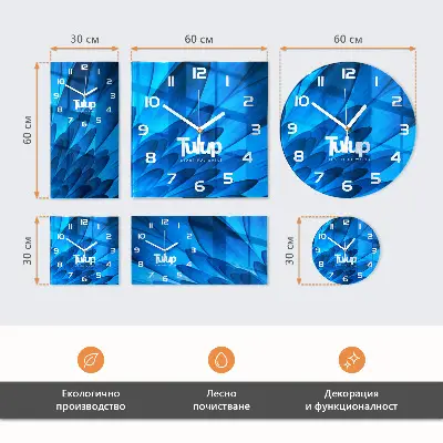 Négyzet alakú üvegóra Narancsok