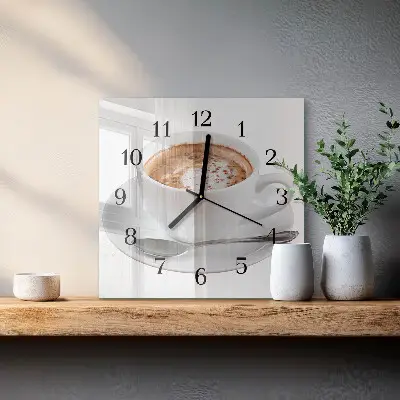 Négyzet alakú üvegóra Kávé