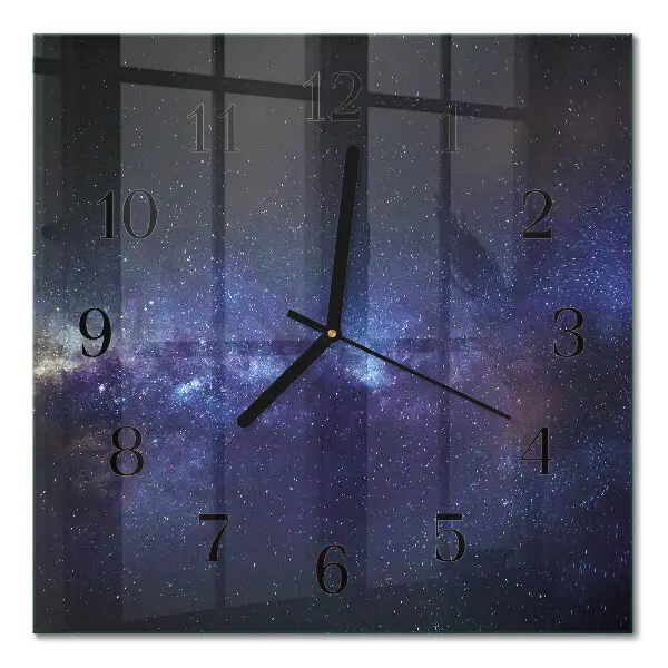 Négyzet alakú üvegóra Galaxis