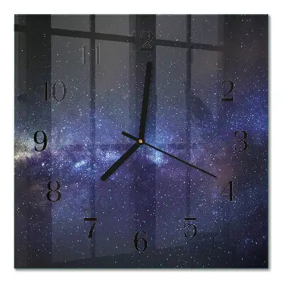 Négyzet alakú üvegóra Galaxis