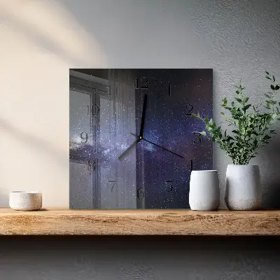 Négyzet alakú üvegóra Galaxis