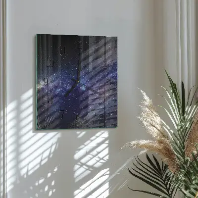 Négyzet alakú üvegóra Galaxis