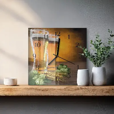 Négyzet alakú üvegóra Pohár sör