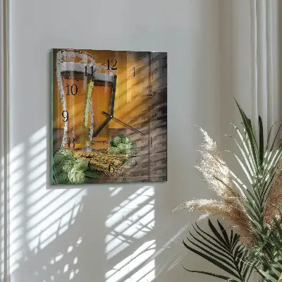 Négyzet alakú üvegóra Pohár sör