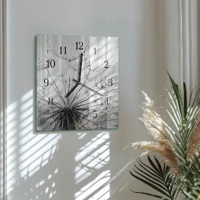 Négyzet alakú üvegóra Pitypang