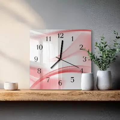 Négyzet alakú üvegóra Absztrakt művészet