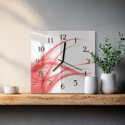 Négyzet alakú üvegóra Absztrakt művészet