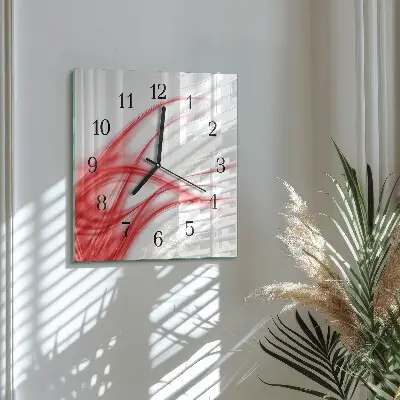 Négyzet alakú üvegóra Absztrakt művészet