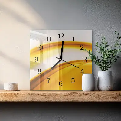 Négyzet alakú üvegóra Absztrakt művészet