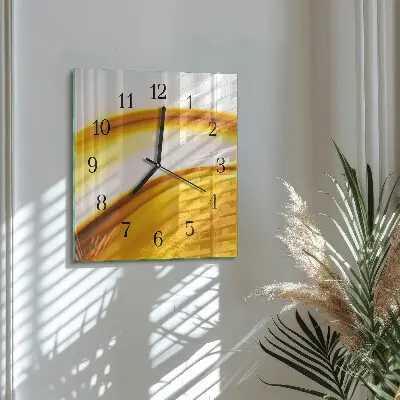 Négyzet alakú üvegóra Absztrakt művészet