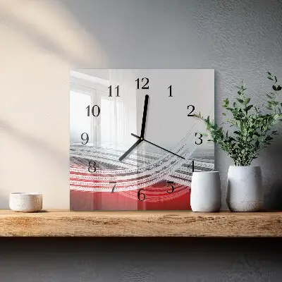 Négyzet alakú üvegóra Absztrakció