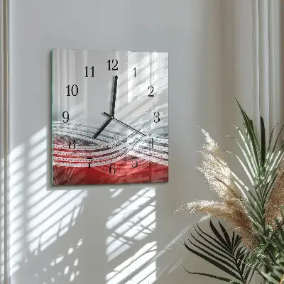 Négyzet alakú üvegóra Absztrakció