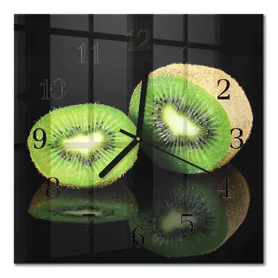 Négyzet alakú üvegóra Kiwi