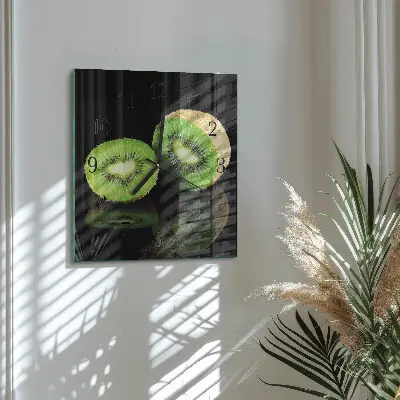 Négyzet alakú üvegóra Kiwi