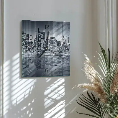 Négyzet alakú üvegóra Horizont