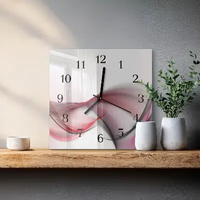 Négyzet alakú üvegóra Absztrakt művészet