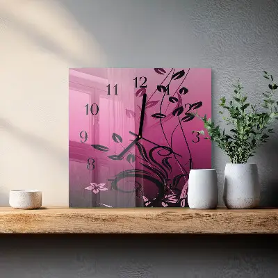 Négyzet alakú üvegóra Florisztikai művészet