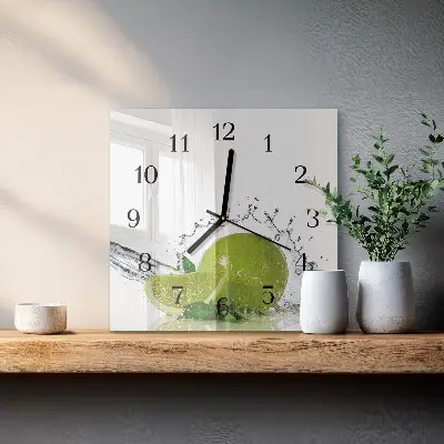 Négyzet alakú üvegóra Víz mésszel