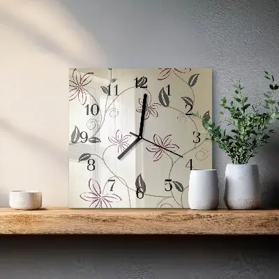 Négyzet alakú üvegóra Florisztikai művészet