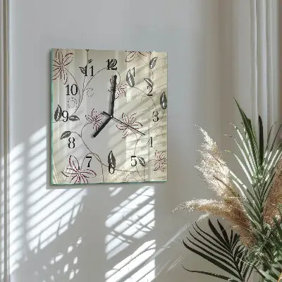 Négyzet alakú üvegóra Florisztikai művészet