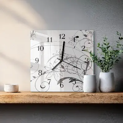 Négyzet alakú üvegóra Florisztikai művészet