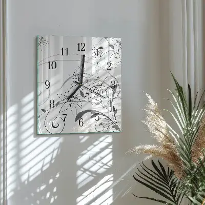 Négyzet alakú üvegóra Florisztikai művészet