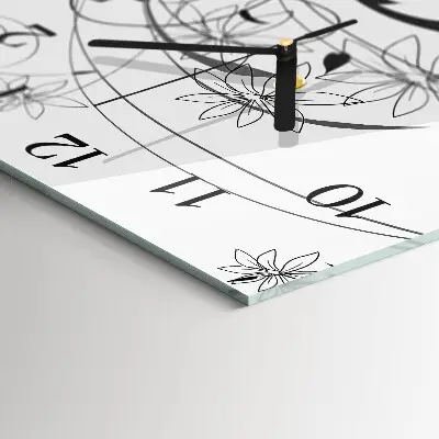 Négyzet alakú üvegóra Florisztikai művészet