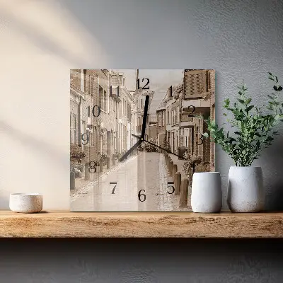 Négyzet alakú üvegóra Szépia sikátor