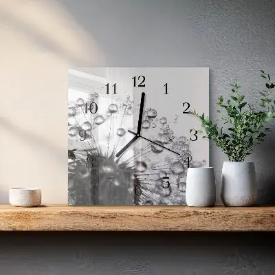 Négyzet alakú üvegóra Pitypang