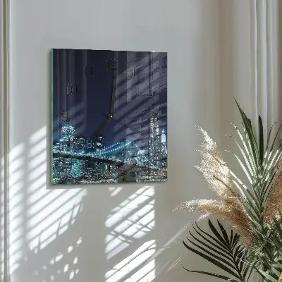 Négyzet alakú üvegóra Horizont