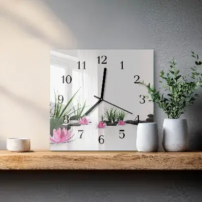 Négyzet alakú üvegóra Lótuszvirág