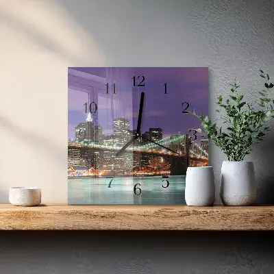 Négyzet alakú üvegóra A híd a horizonton