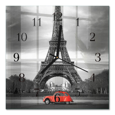 Négyzet alakú üvegóra Eiffel-torony autó