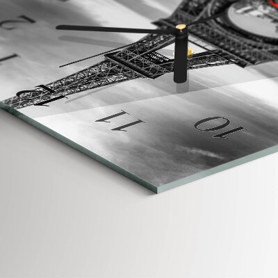 Négyzet alakú üvegóra Eiffel-torony autó