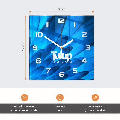 Négyzet alakú üvegóra Horizont