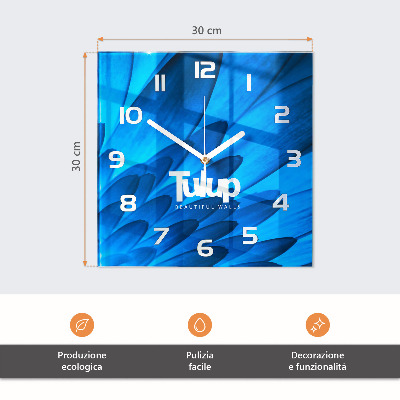 Négyzet alakú üvegóra Víz mésszel