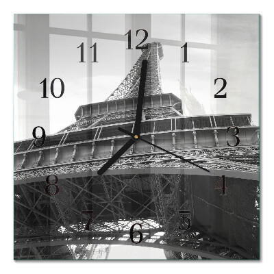 Négyzet alakú üvegóra Eiffel-torony Párizs
