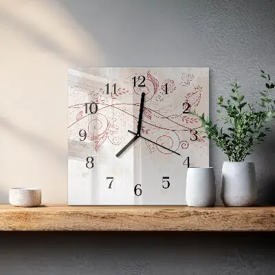 Négyzet alakú üvegóra Florisztikai művészet