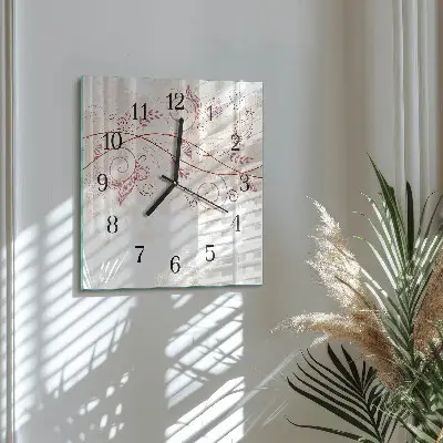Négyzet alakú üvegóra Florisztikai művészet