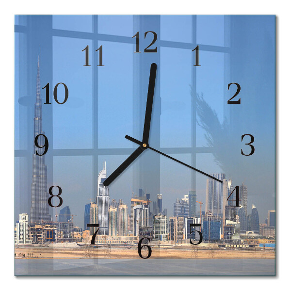 Négyzet alakú üvegóra Dubai Horizon