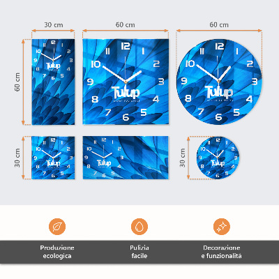 Négyzet alakú üvegóra Orchidea
