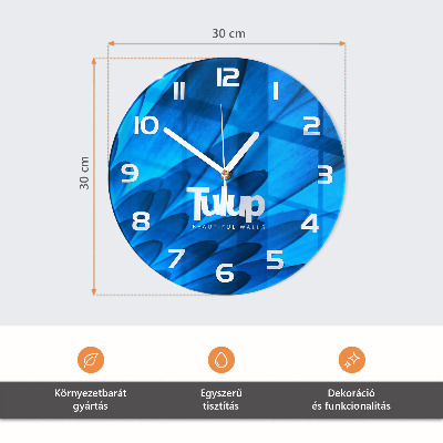 Fali üvegóra kerek Napnyugta