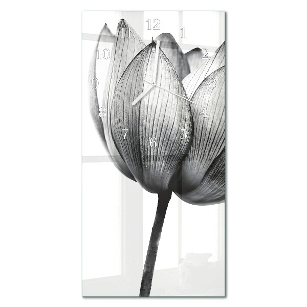 Függőleges üvegóra Tulipán