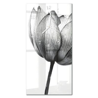 Függőleges üvegóra Tulipán