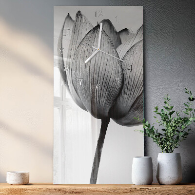 Függőleges üvegóra Tulipán