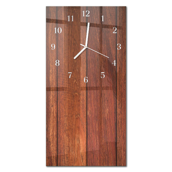 Négyszögletes fali üvegóra Faipari