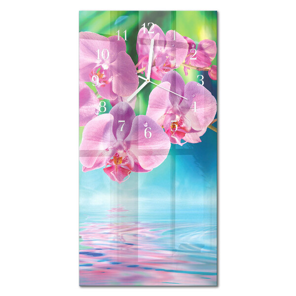 Függőleges üvegóra Orchideák