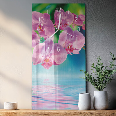 Függőleges üvegóra Orchideák