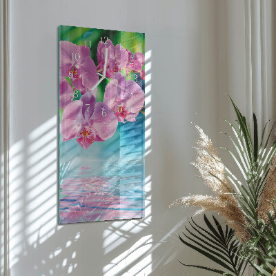 Függőleges üvegóra Orchideák